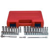 44-PIECE 1/4 " DR 6-PT SAE AND