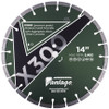 Diamond Vantage X300 12 x .125 x 1/20mm Premium Green Concrete/Block Diamond Segmented Blade
