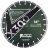 Diamond Vantage X300 14 x .250 x 1/20mm Premium Green Concrete/Block Diamond Segmented Blade