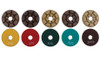 Diamond Vantage 3" Resin Pizza Polishing Pad, Dry, Brown Backing, 3000 Grit