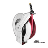 Milton? Industrial Stainless Steel Hose Reel Retractable, 3/8" ID x 50' EPDM hose w/ 3/8" NPT, 300 PSI