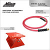 2770-50D - Milton® Industrial Auto-Retracting Hose Reel 3/8 NPT, 50'  Hybrid Rubber Hose, 300 PSI