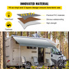 RV Awning Fabric RV Camper Trailer Replacement Fabric 15 ft Gray Fade