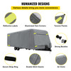 RV Cover 24'-27' RV & Trailer Cover Extra-Thick 4 Layers Travel Trailer RV Cover Durable Camper Cover, Waterproof Breathable Anti-UV Ripstop for RV Motorhome with Adhesive Patch & Storage Bag