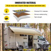 RV Awning Fabric RV Camper Trailer Replacement Fabric 21 ft Brown Fade