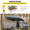 RV Awning Fabric RV Camper Trailer Replacement Fabric 20 ft Charcoal Fade