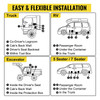 Diesel Air Heater All In one, One Air Outlet, 8KW Diesel Heater 12V, Fast Heating, Diesel Parking Heater with Red LCD Switch, Remote Control For Car, RV Truck, Boat, Campervans and Caravans