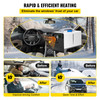 Diesel Air Heater 8KW Parking Heater 12V Truck Heater, One Air Outlet, with Black LCD Switch, Remote Control, Fast Heating Compact Diesel Heater, For Car, RV Truck, Boat, Campervans, Caravans