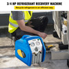 Portable Refrigerant Recovery Machine 3/4 HP Dual Cylinder Air Condition