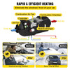 5KW 12V Diesel Air Heater Metal Shell Rotary Switch 10L Tank For Trucks Boat Car