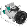 AC Compressor W/Clutch for Hyundai Accent 2006-2009 1.6L 68358