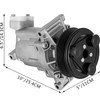 CO 11155C ( 92600CJ60A ) for Nissan Tiida 2007-2015 1.6L 1.8L & Versa 2007-2010 1.8L A/C Compressor and Clutch