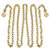 Tow Chain Grade 70 Chain 5/16"x21' With Safety Grab Hooksfor Logging 1 Pair