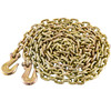 Tow Chain Grade 70 Chain 5/16"x21' With Safety Grab Hooksfor Logging 1 Pair