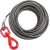 Wire Rope Winch Cable 3/8 x 50' Self-locking Swivel Hook Tow Truck Flatbed