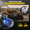 Electric Winch 13000lb Load Capacity Truck Winch Compatible with Jeep Truck SUV 85ft/26m Cable Steel 12V Power Winch with Wireless Remote Control, Powerful Motor for ATV UTV Off Road Trailer