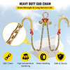V Bridle Chain, 5/16 in x 2 ft Bridle Tow Chain, Grade 80 V-Bridle Transport Chain, 9260 Lbs Break Strength with TJ Hooks and Crab Hooks, Heavy Duty Pear Link Connector and Chain Shorteners