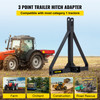 3 Point 2?? Receiver Trailer Hitch Category 1 Tractor Drawbar