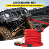 Kinetic Energy Recovery Rope Tow Rope 1"x31.5' 33500 LBS w/ Carry Bag Red