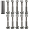 Tractor Bolt on Hooks, 1/4" Bolt on Grab Hooks, 4700LBS G70 Forged Bolt on Hooks for Tractor Bucket with 1/2" Shackles, Work Well for Tractor Bucket, RV, UTV, Truck Hardware Included