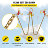 V Bridle Chain, 5/16 in x 3 ft Tow Chain Bridle, Grade 80 V-Bridle Transport Chain, 9260 Lbs Break Strength with RTJ Hooks & Grab Hooks, Heavy Duty Pear Link Connector and Chain Shorteners