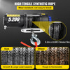 Electric Winch Truck Winch 12V 5200 LBS Synthetic Rope ATV Winch Off Road
