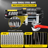 ATV Winch Rope Steel Cable Foot-Remote Roller Superwinch Pull Upto 4000lbs
