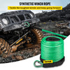 Synthetic Winch Rope Line Cable 5/16" x 100' 12000 LB Capacity ATV UTV Green