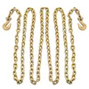 Tow Chain Grade 70 Chain 5/16"x21' With Safety Grab Hooksfor Logging 4 Pcs