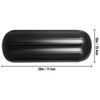 4 New Ribbed Boat Fenders 10" X 28" Black Center Hole Bumpers Mooring Protection