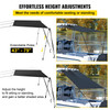 T-top Shade Extension 5'x5' T-top Extension Kit with Telescopic Poles