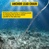 Boat Anchor Chain 15' x 5/16" Galvanized Chain 1/2" x 200' Nylon Rope