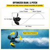 3587522 Outboard Propeller Boat Propeller 4-Blade 14 1/4 Diam. x 19" Pitch
