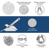 Boat Anchor Kit 13 lb Fluke Style Anchor, Hot Dipped Galvanized Steel Fluke Anchor, Marine Anchor with Anchor, Rope, Shackles, Chain for Boat Mooring on The Beach, Boats from 20'-32'