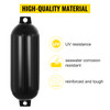 4 New Ribbed 8.5" X 27" Boat Fenders Vinyl Bumper Dock Shield Protection Black
