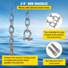 Anchor Chain, 10' x 5/16" Galvanized Steel Chain, 3/8" Anchor Chain Shackle, 11650lbs Anchor Lead Chain Breaking Load, 9460lbs Anchor Chain Shackle Breaking Load, Anchor Chain for Boats, Ships
