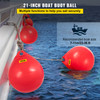 Boat Fender Buoy Ball Round 21" Anchoring Rafting Marking Mooring Red