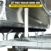 Boat Trailer Guide-on 22" Steel Trailer Post Guide on w/ 1 Pair PVC Covers