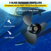 765183 Outboard Propeller Boat Propeller 3-Blade 13 1/4" Diam. x 17" Pitch