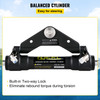 Hydraulic Steering Cylinder 300HP, Hydraulic Steering Front Mount Hydraulic Outboard Marine Steering Kit Without Hydraulic Hose and Helm for Outboards Boat Steering System