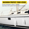 4 New Ribbed 8.5" X 27" Boat Fenders Vinyl Bumper Dock Shield Protection White