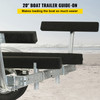 Short Bunk Guide-on 2PCS Boat Trailer Guides w/20" Carpet-padded Boards
