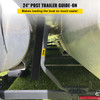 Boat Trailer Guide-on 24" C-shaped Trailer Guide on w/Carpet-padded Boards