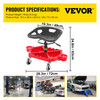 Shop Stool Mechanics Rolling Seat 4" Wheels Adjustable Height Garage Stool