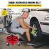 Shop Stool Mechanics Rolling Seat 4" Wheels Adjustable Height Garage Stool