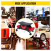 Mechanic Stool 300 LBS Capacity Garage Stool with Wheels, Heavy Duty Rolling Mechanics Seat, with Three Slide Out Tool Trays and Drawer, Rolling Tool Seat for Automotive Auto Repair