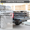 Truck Bed Extender 56.7"x26"x18.5" Tailgate Extension, Aluminum Alloy Black Pickup Bed Expander for Ford F150 04+ F-150 07+ Titan 06+ Tundra 07+ Silverado/Sierra 03+ Ram 1500/2500/3500