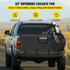 Tailgate Pad for Bikes, Tailgate Protection Cover Carries UP to 7 Mountain Bikes, 63" Bike Pickup Pad for Pickup Truck