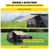 Car Awning Car Tent Retractable Waterproof SUV Rooftop Khaki 8.2'x6.5'