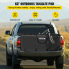 Tailgate Pad for Bikes, Tailgate Protection Cover Carries UP to 6 Mountain Bikes, 63" Bike Pickup Pad for Pickup Truck